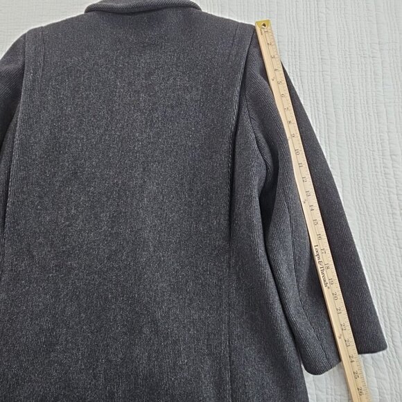 Vintage Karen Wool Cashmere Women's L Black Heavyweight Lined Coat USA Made EUC - Picture 11 of 16
